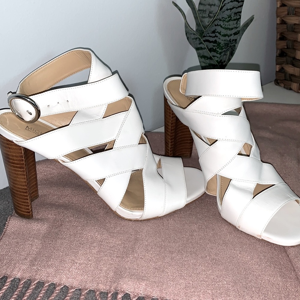 Michael Kors White Heels